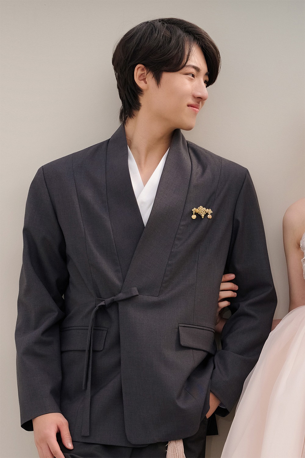 Maerang Hanbok Suit Jacket [Gray]