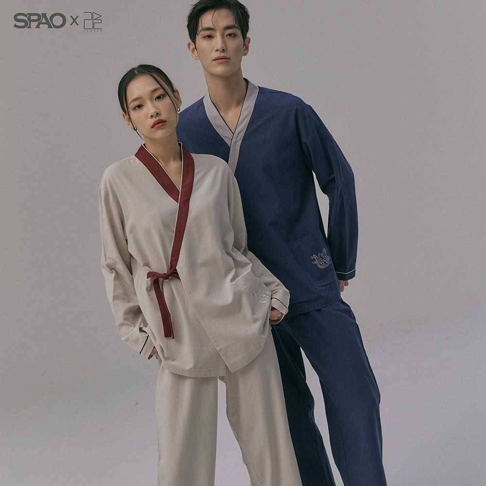 [Leesle x Spao]Long sleeve Hanbok Pajama Set