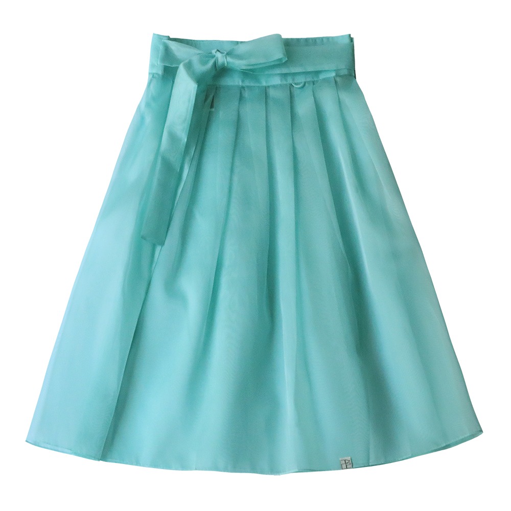 See-through Wrap Skirt [Mint]
