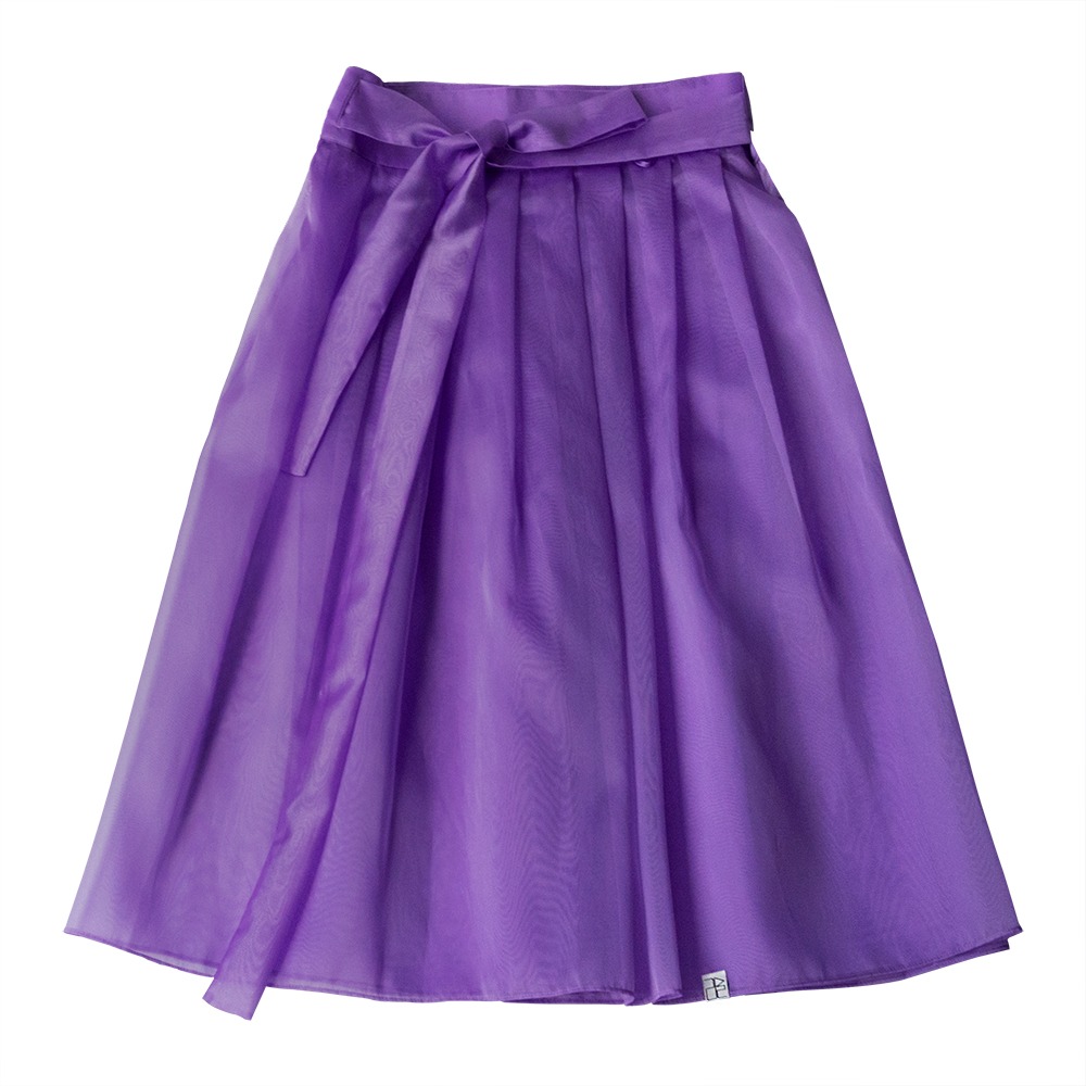 See-through Waist Skirt [Purple]