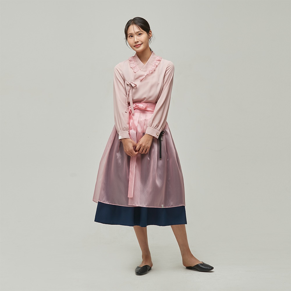 See-through Waist Skirt [Pink]