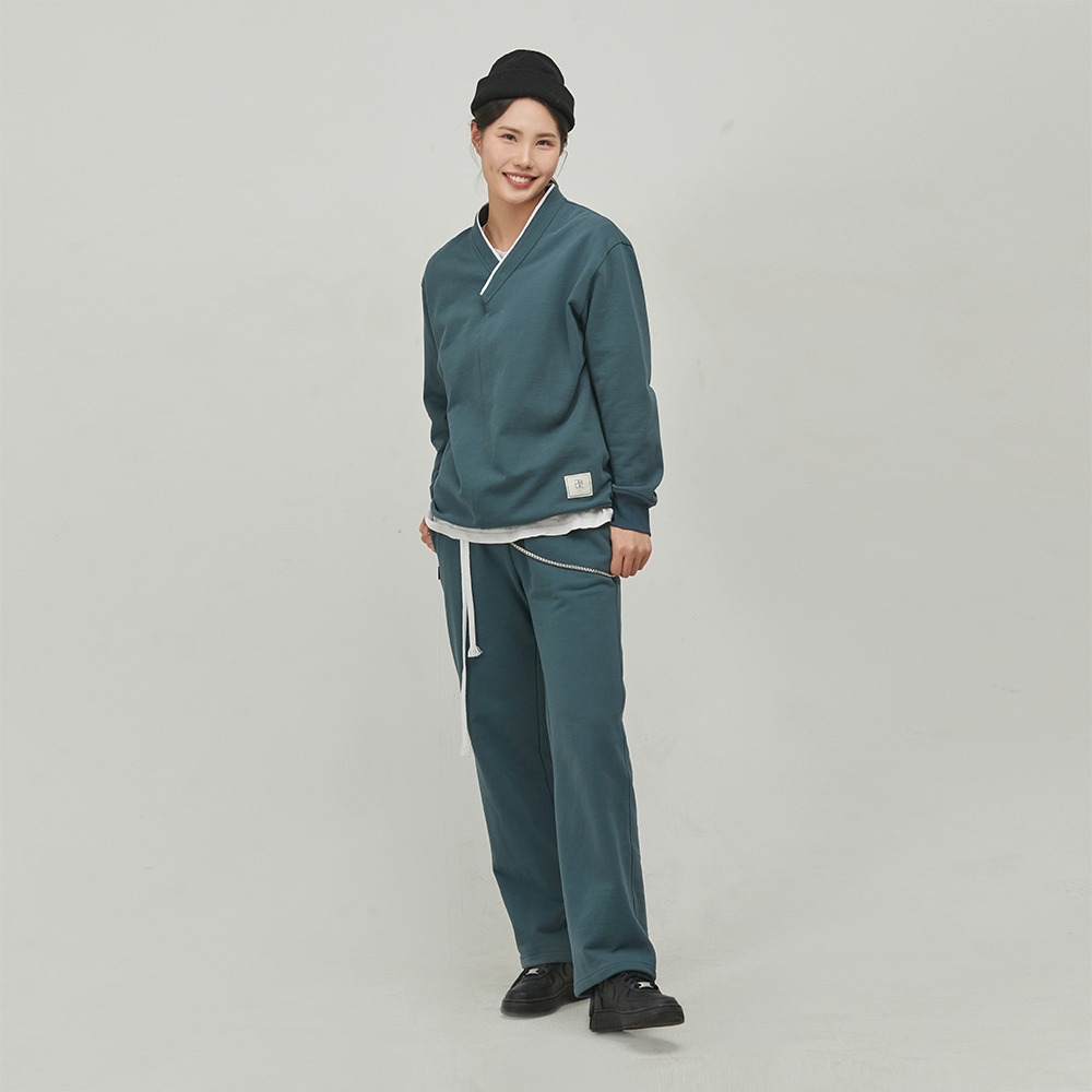Basic Hanbok Sweatshirt [Blue]