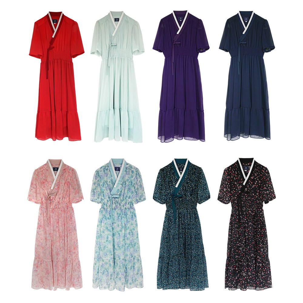 Ylang Short Sleeve Hanbok Dress [8 Types]