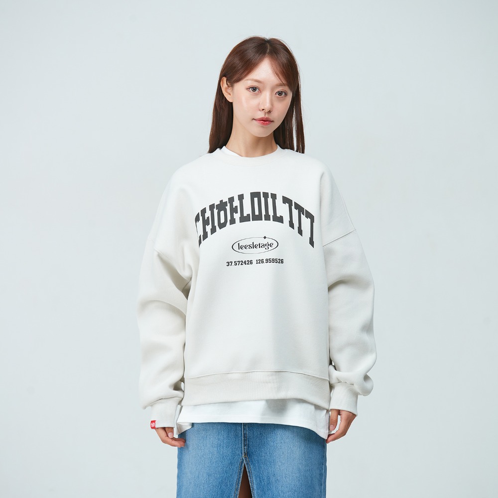 [Leesletage] Korea Sweatshirt [Ivory]
