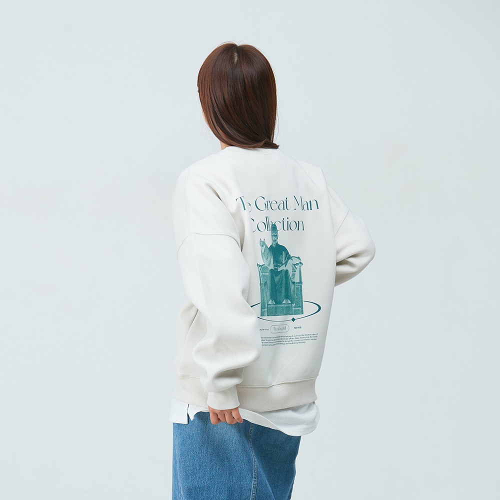 [Leesletage] King Sejong the Great Sweatshirt [Ivory]