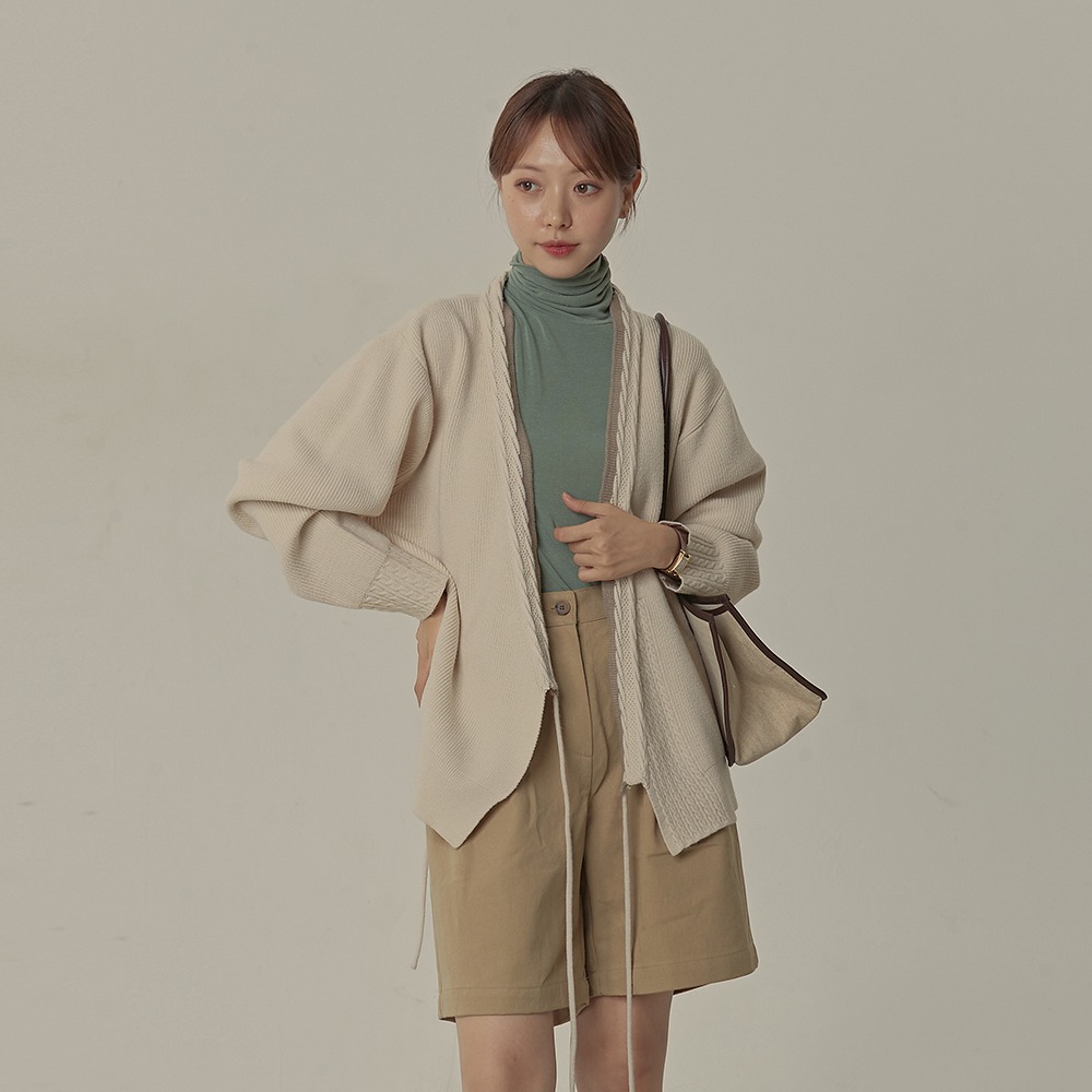 Soft Hanbok Cardigan [unisex/Beige]