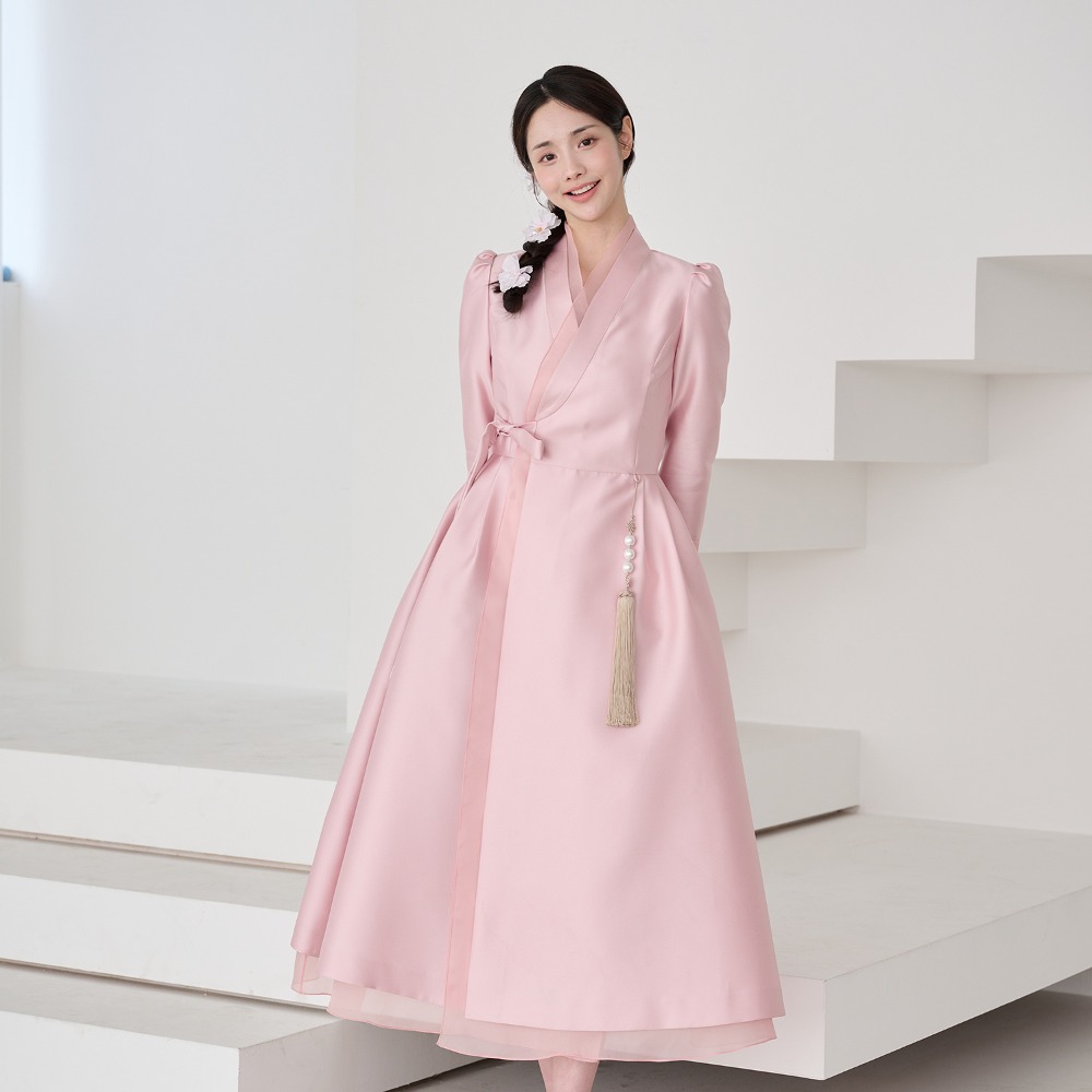 Mikado Graceful Cheollik Dress [Pink]