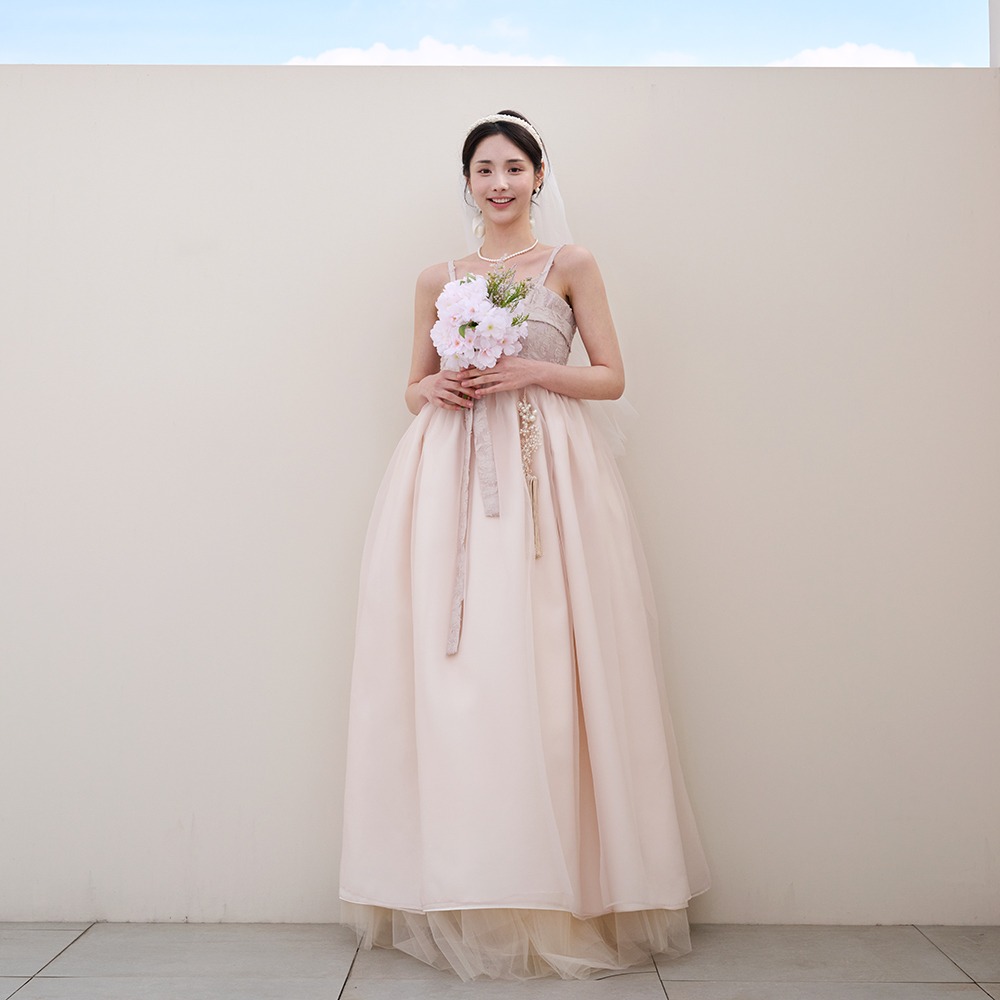 Bloom Hanbok Dress [Beige]