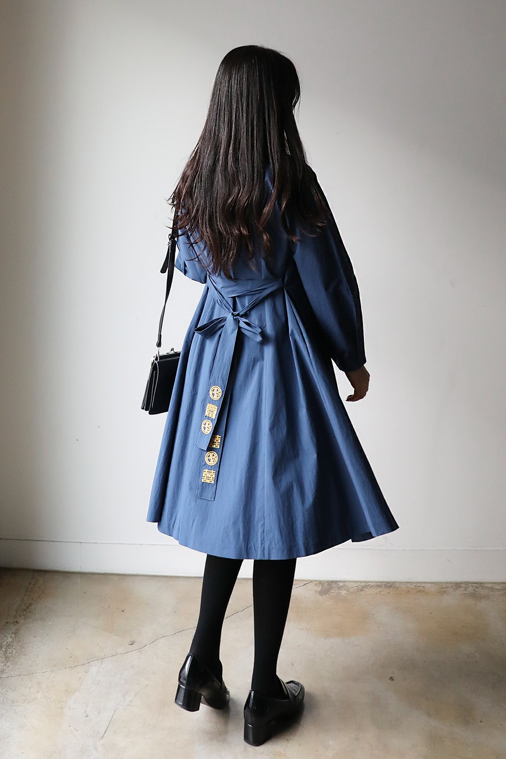 Good Day Embroidery Dress [Blue]