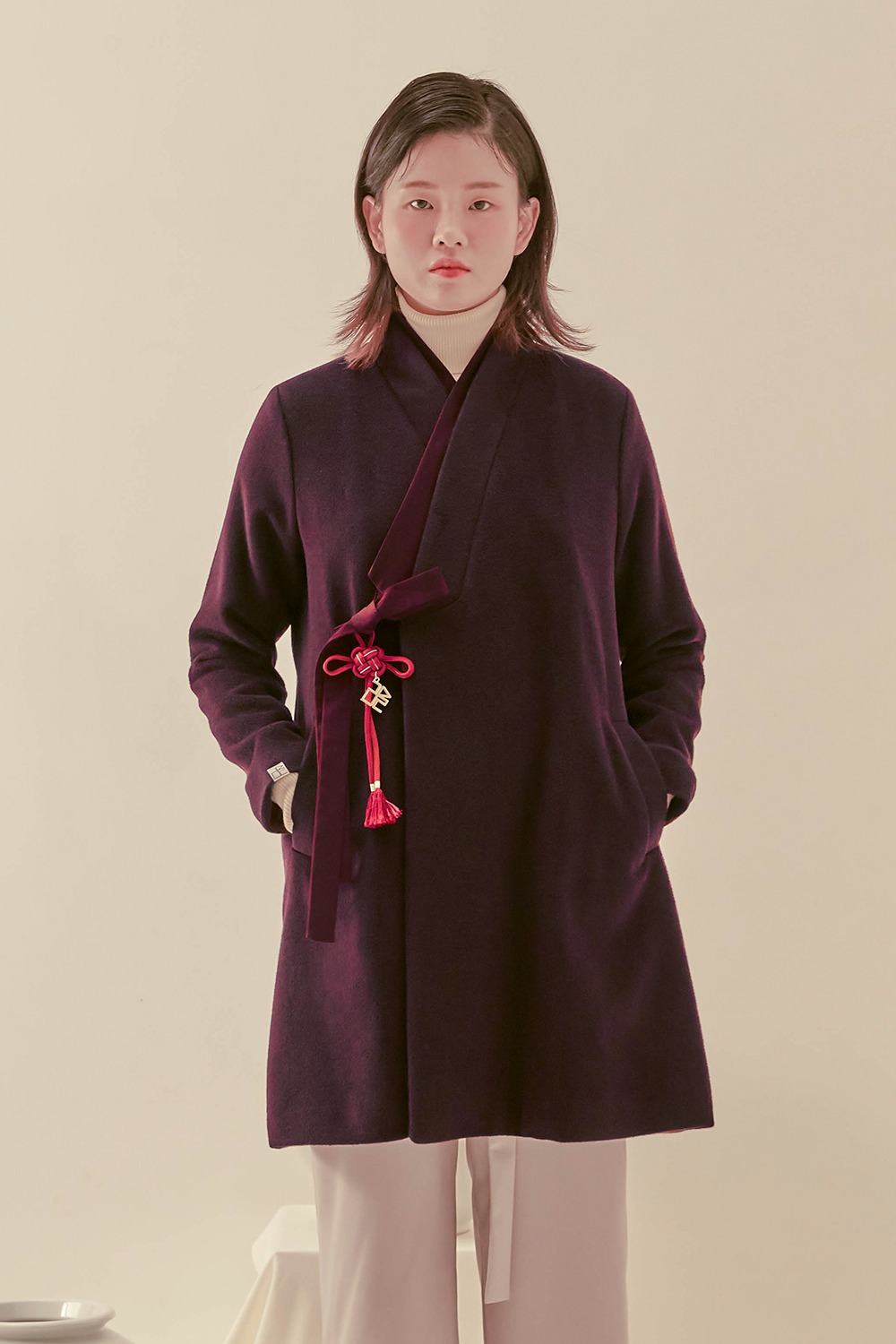 Women&#039;s Pentagon Git Durumagi Coat [Purplered]
