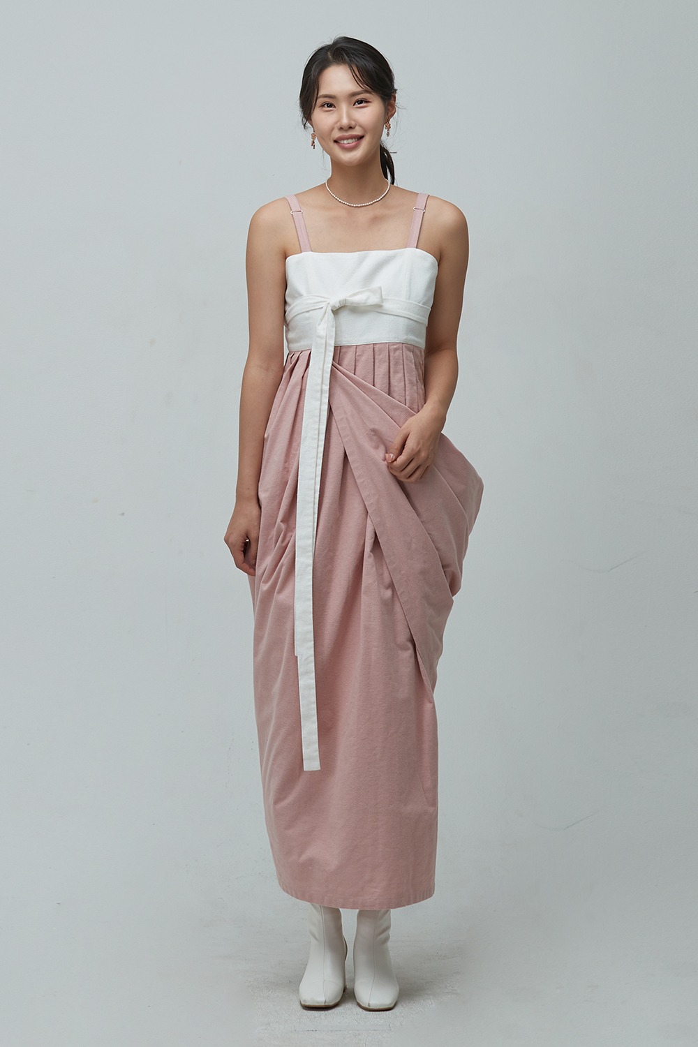 3WAY Fluffed Hem Skirt [Pink]
