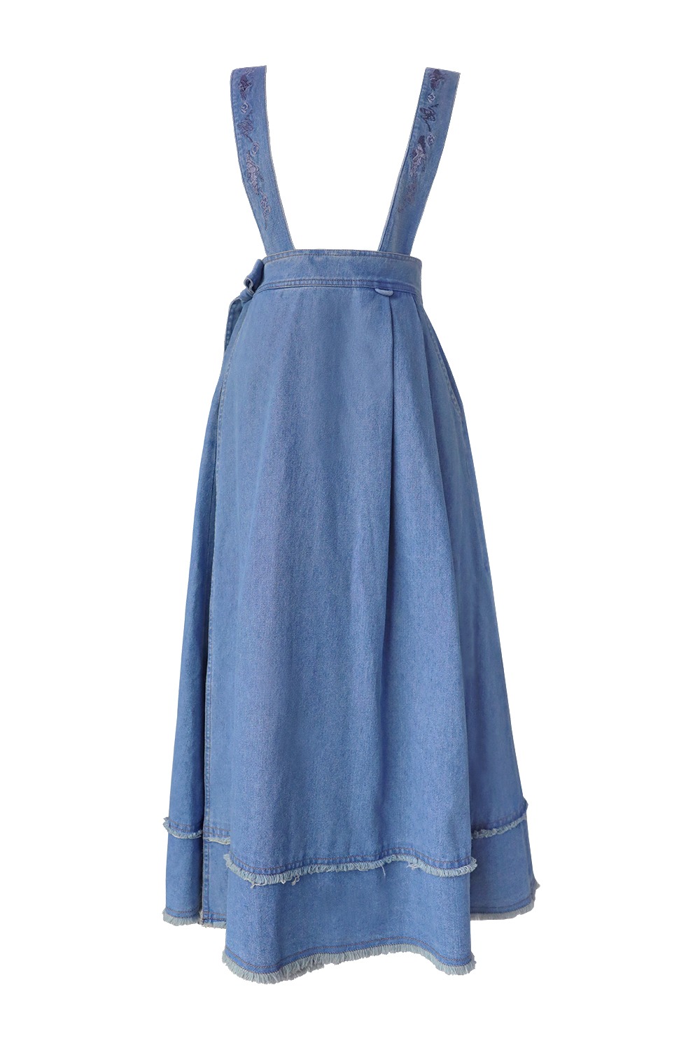 Un Hak Hanbok Jean Skirt [Blue] Pre-order
