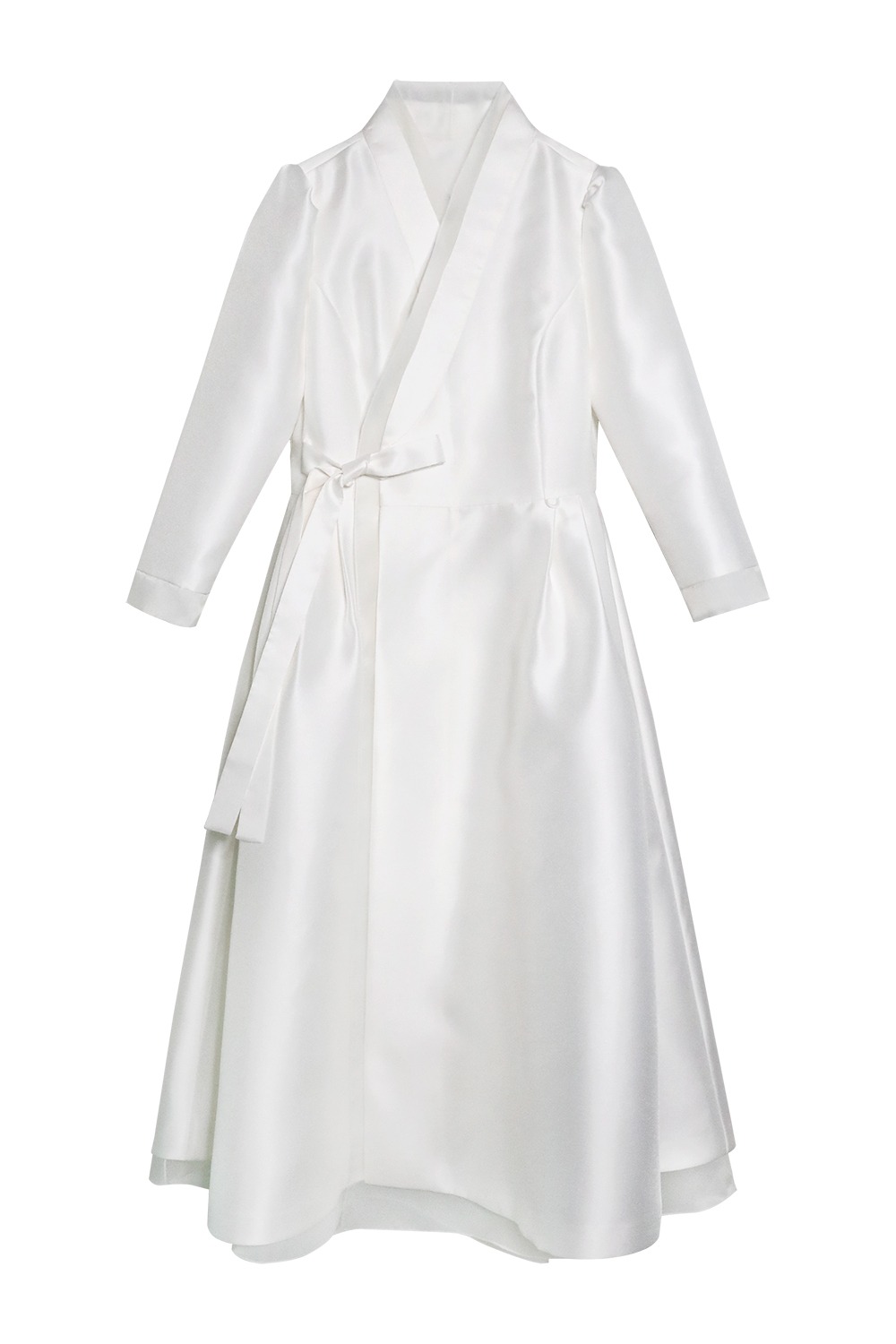 Mikado Graceful Cheollik Dress [White Ivory]