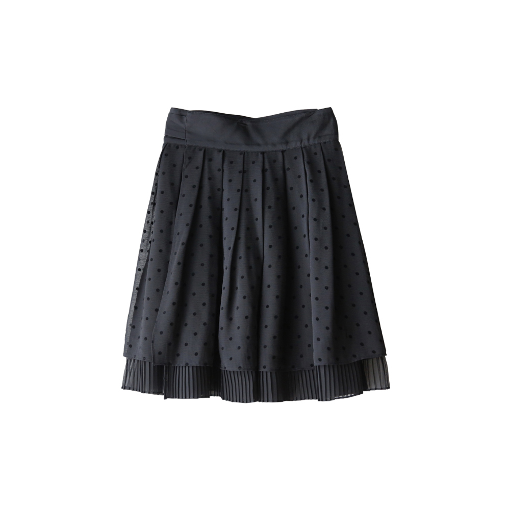 mini skirt charcoal color image-S4L6