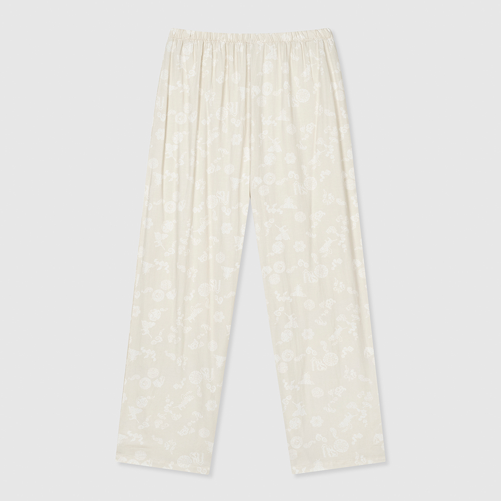 Pants white color image-S61L3