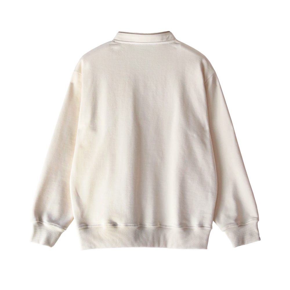 long sleeved tee cream color image-S55L21