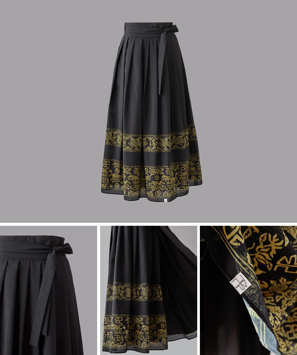 long skirt grey color image-S13L4