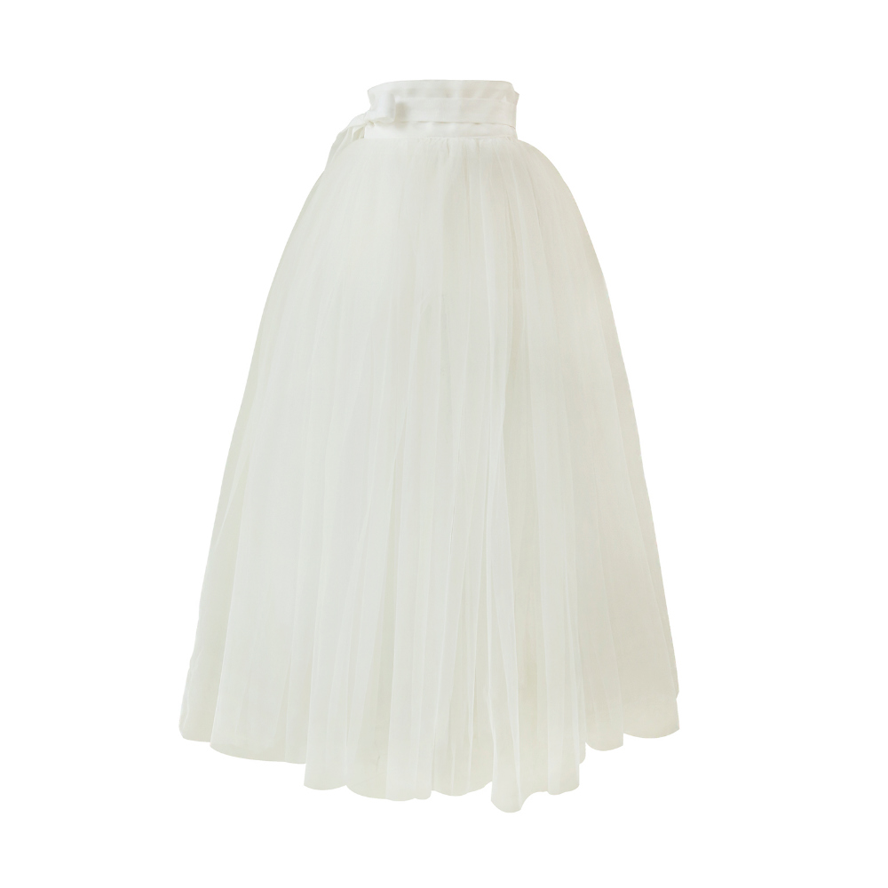 long skirt white color image-S12L1