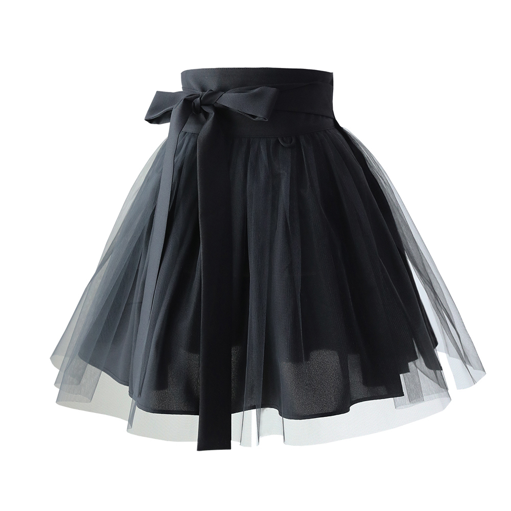 mini skirt charcoal color image-S45L1