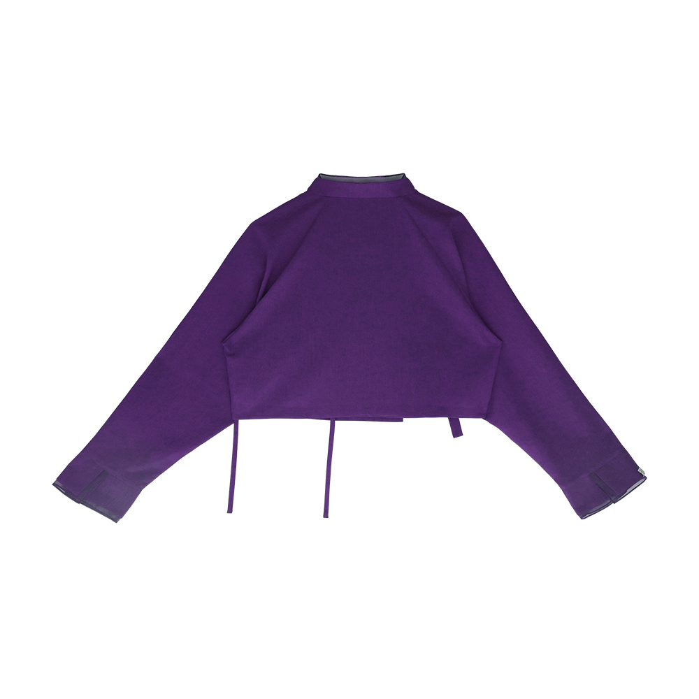jacket violet color image-S55L28
