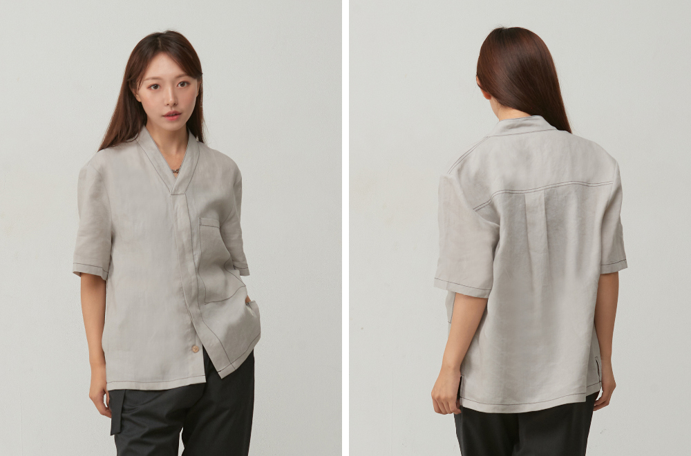 blouse model image-S35L1