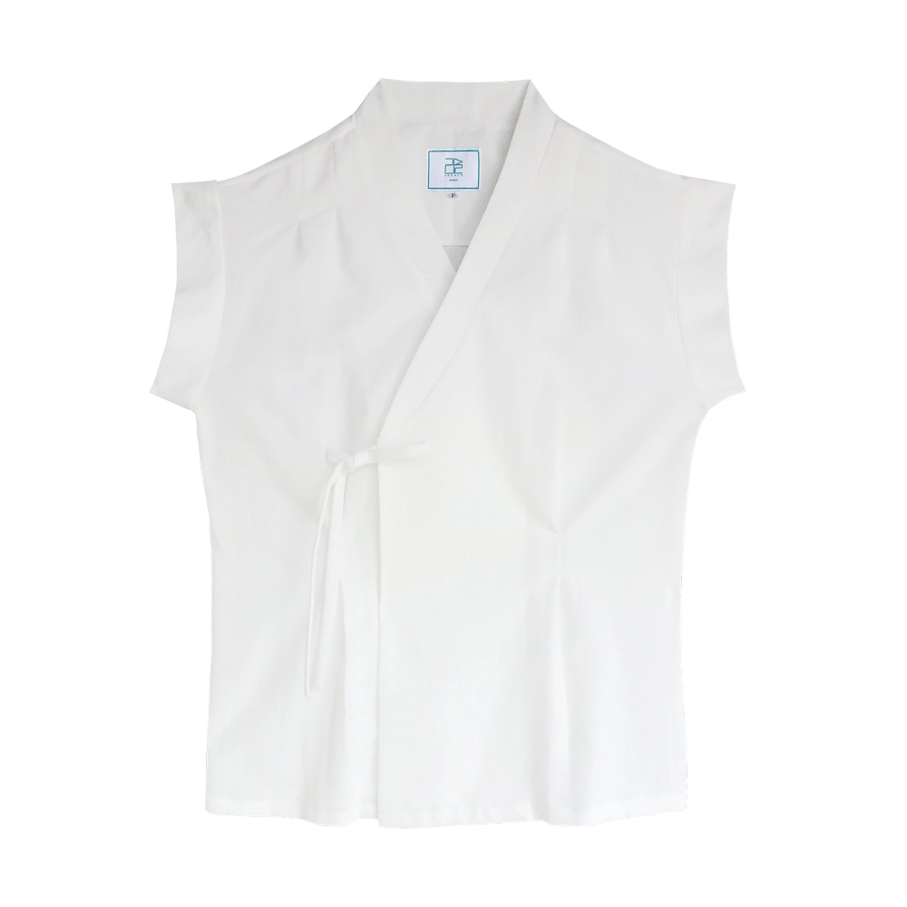 blouse white color image-S19L51