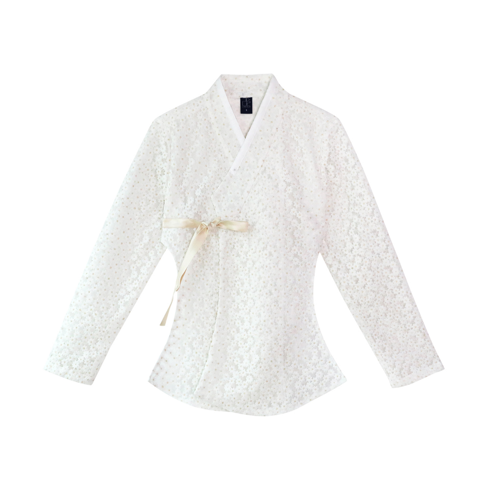 blouse white color image-S28L6